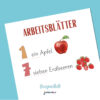 Beispiel Arbeitsblatt mit Zahlen